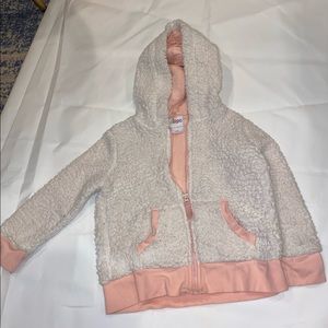 Circo 3t white and coral sweatshirt